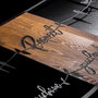 Wallity Respect Your Home Your Family Your Love 1 - Escultura de Pared de Madera en Nogal y Negro